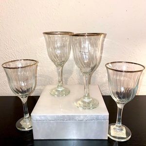 4 wine glasses from homegoods.